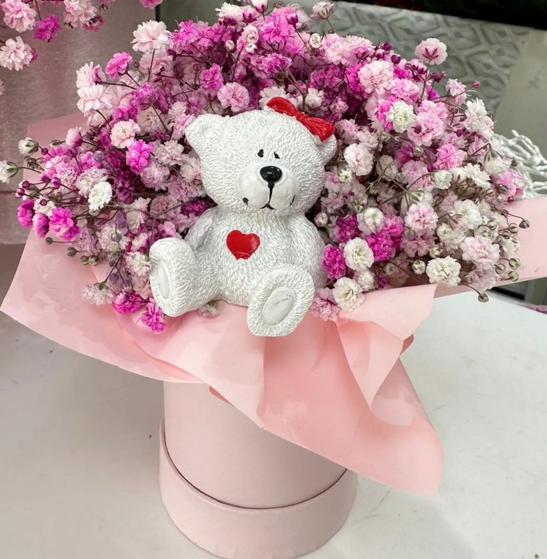 Flowerbox z Misiem